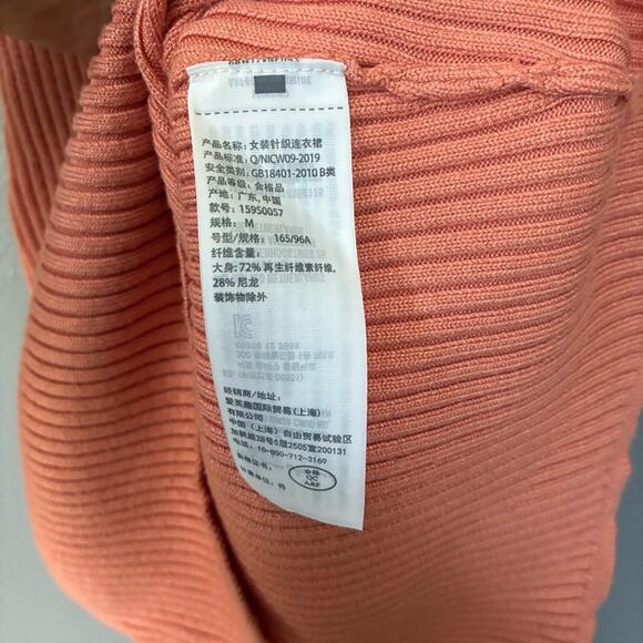 ABERCROMBIE & FITCH Ribbed Polo Dress Golf Tenniscore Preppy Sweater Dress sz M - Picture 10 of 15